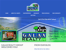 Tablet Screenshot of galaxrealty.com